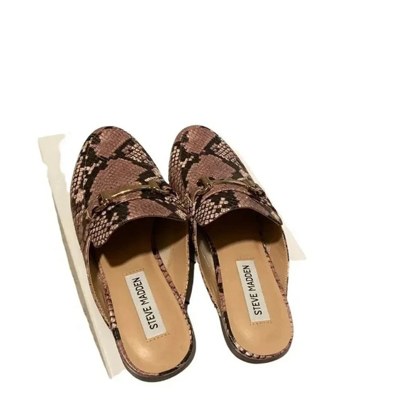 Steve Madden SnakeSkin Mules Sz 7 - Picture 4 of 4